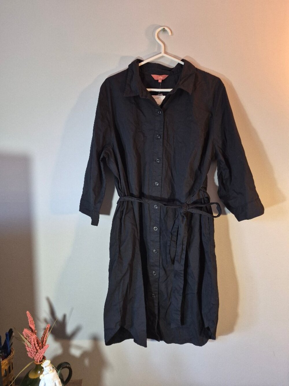 NWT iyla Black Button Down Shirt Dress XXL 🖤